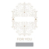 Four Petal Scroll Label Hot Foil Plate + Die Set {Glimmer} | Four Petal Collection