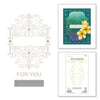 Four Petal Scroll Label Hot Foil Plate + Die Set {Glimmer} | Four Petal Collection
