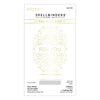 Four Petal Scroll Label Hot Foil Plate + Die Set {Glimmer} | Four Petal Collection