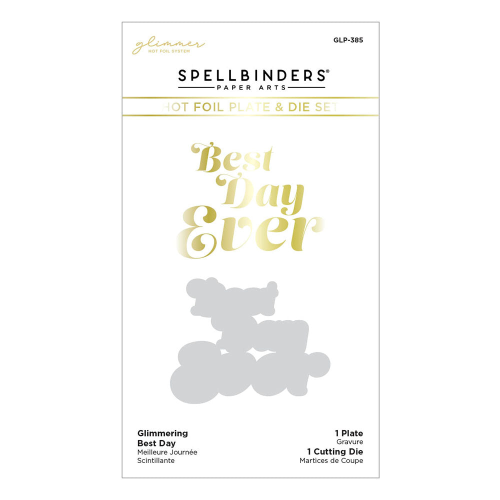 Glimmering Best Day Hot Foil Plate {Glimmer} | It's My Party Collection