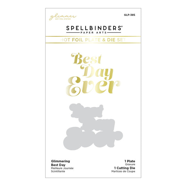 Glimmering Best Day Hot Foil Plate {Glimmer} | It's My Party Collection