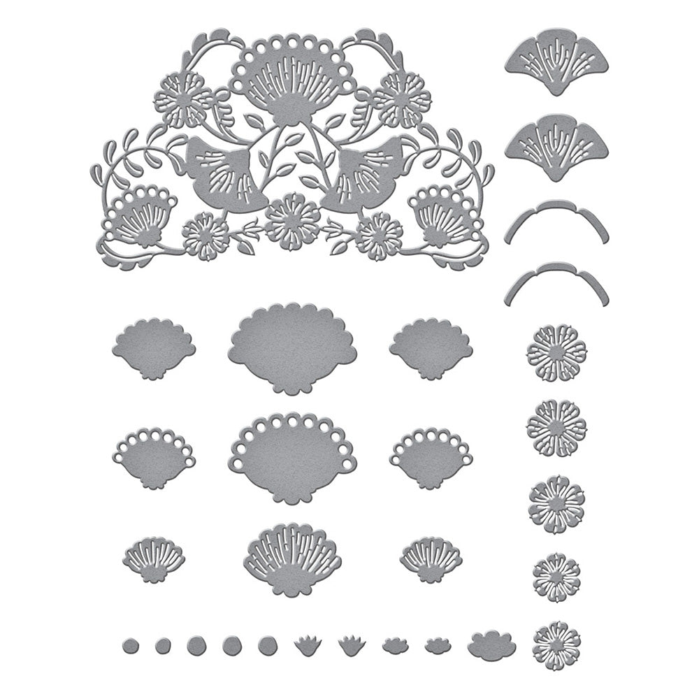 Four Petal Bloom Etched Die Set | Four Petal Collection