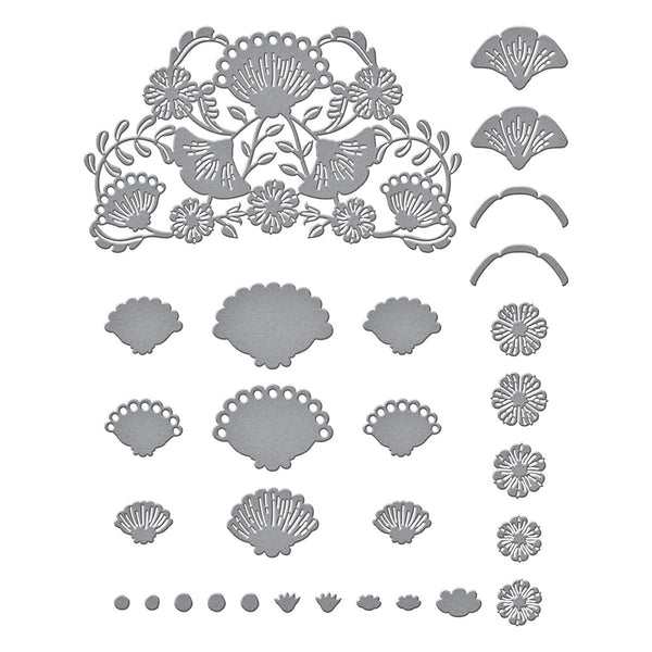 Four Petal Bloom Etched Die Set | Four Petal Collection