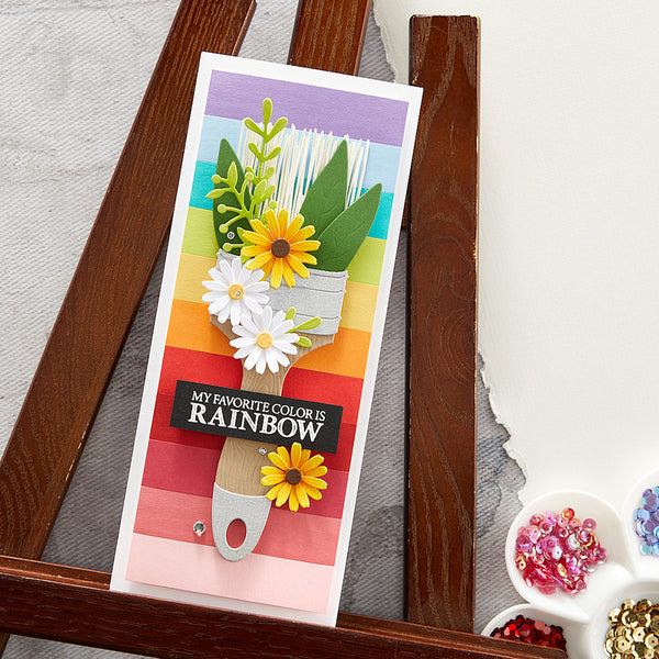 Painted Blooms Etched Die Set | Paint Your World Collection by Vicky Papaioannou
