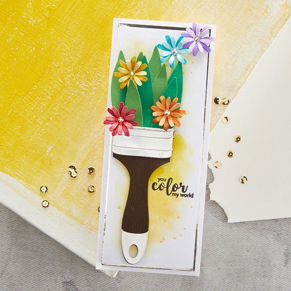 Painted Blooms Etched Die Set | Paint Your World Collection by Vicky Papaioannou