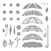 Umbrella Bloom Etched Die Set | Showered with Love by Vicky Papaioannou