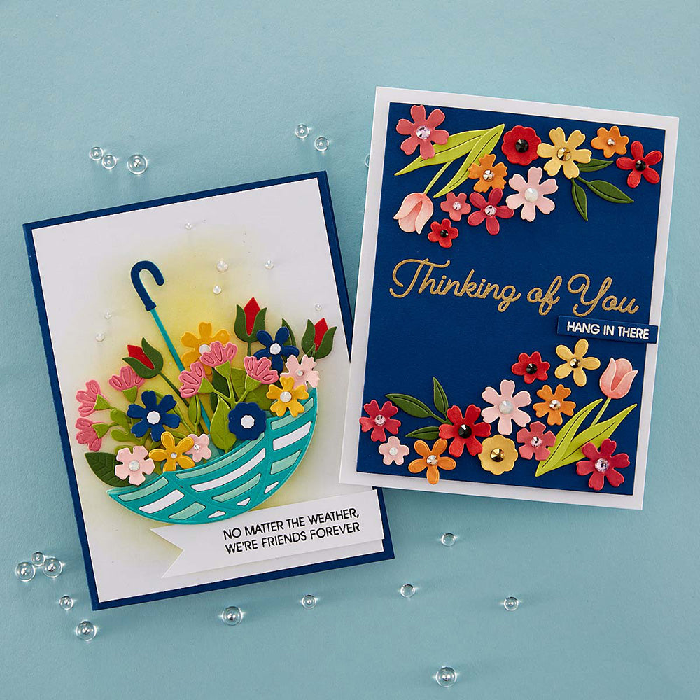 Umbrella Bloom Etched Die Set | Showered with Love by Vicky Papaioannou