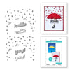 Raining Hearts Etched Die Set | Showered with Love by Vicky Papaioannou
