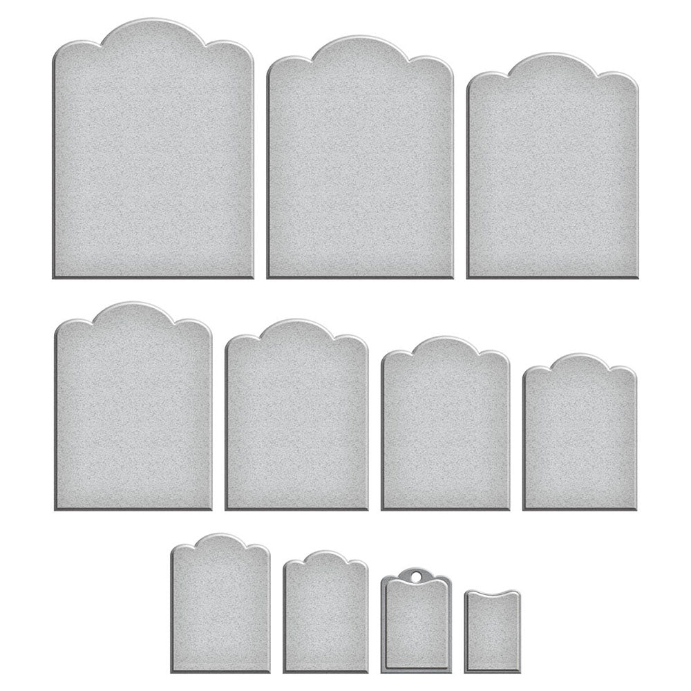 Scallop Labels + Tag Etched Die Set | 3D Botanical Collection