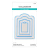 Scallop Labels + Tag Etched Die Set | 3D Botanical Collection