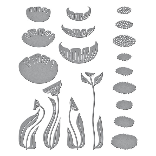 Fresh Picked Anemones Etched Die Set | Fresh Picked Collection