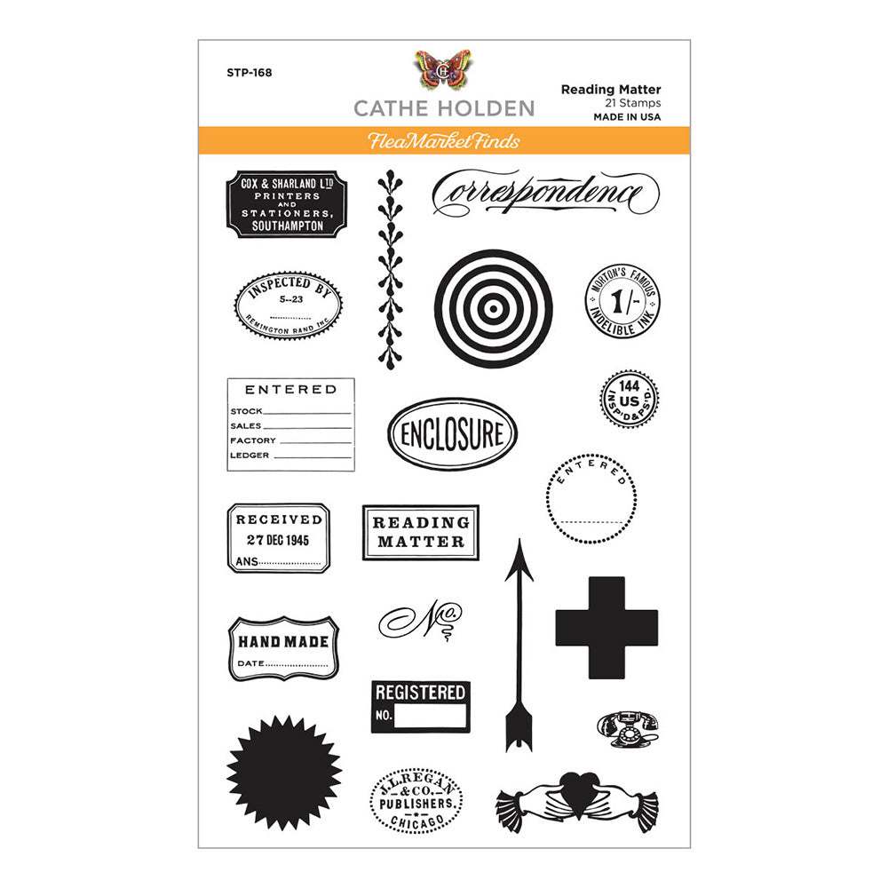 Reading Matter Clear Stamp Set | Flea Market Finds by Cathe Holden