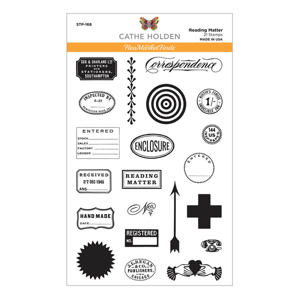 Reading Matter Clear Stamp Set | Flea Market Finds by Cathe Holden