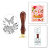 Peony Butterfly Wax Seal Stamp | 3D Botanical Collection