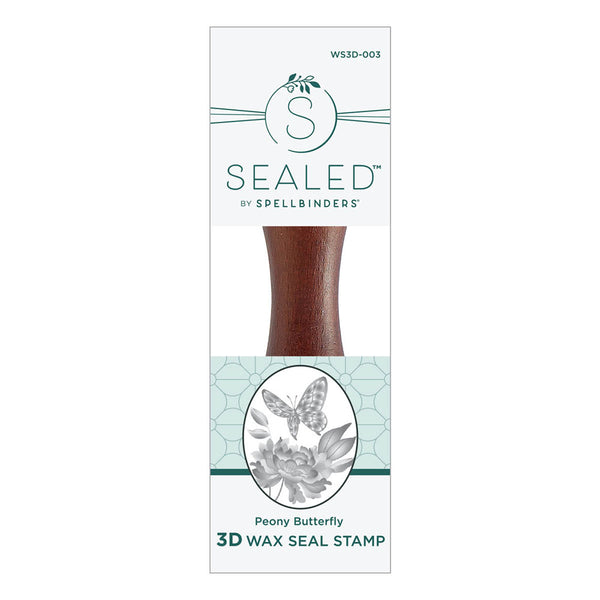 Peony Butterfly Wax Seal Stamp | 3D Botanical Collection