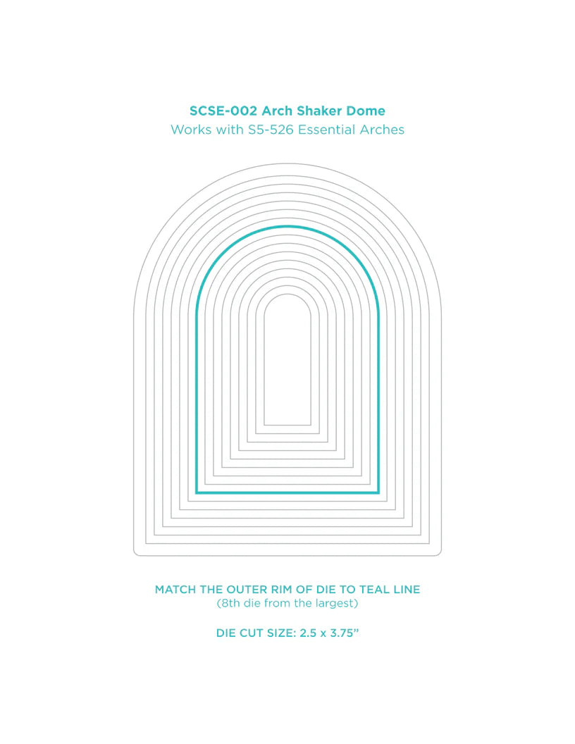 Arch Shaker Domes 6pk