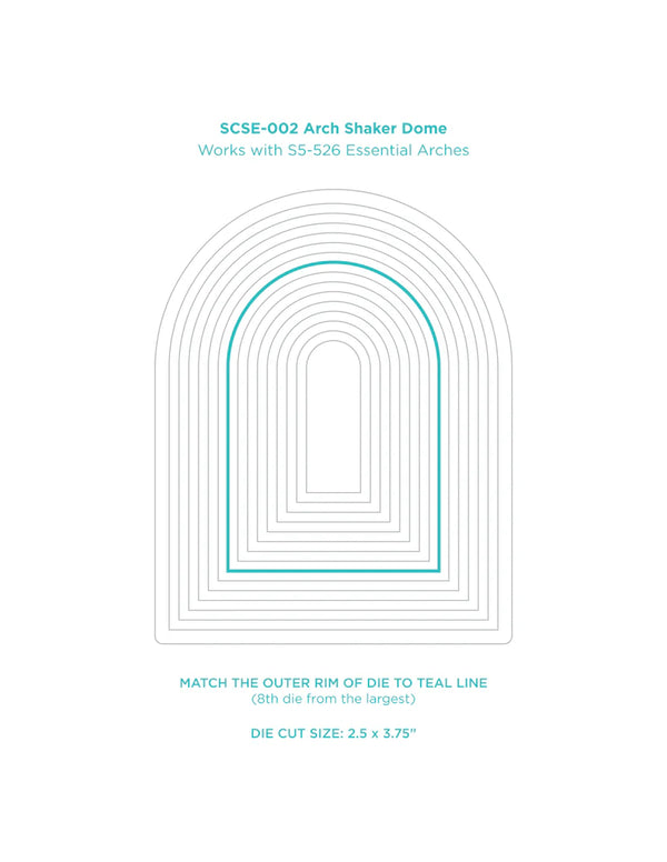 Arch Shaker Domes 6pk