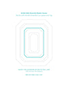 Emerald Cut Shaker Domes 6pk