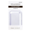 Emerald Cut Shaker Domes 6pk
