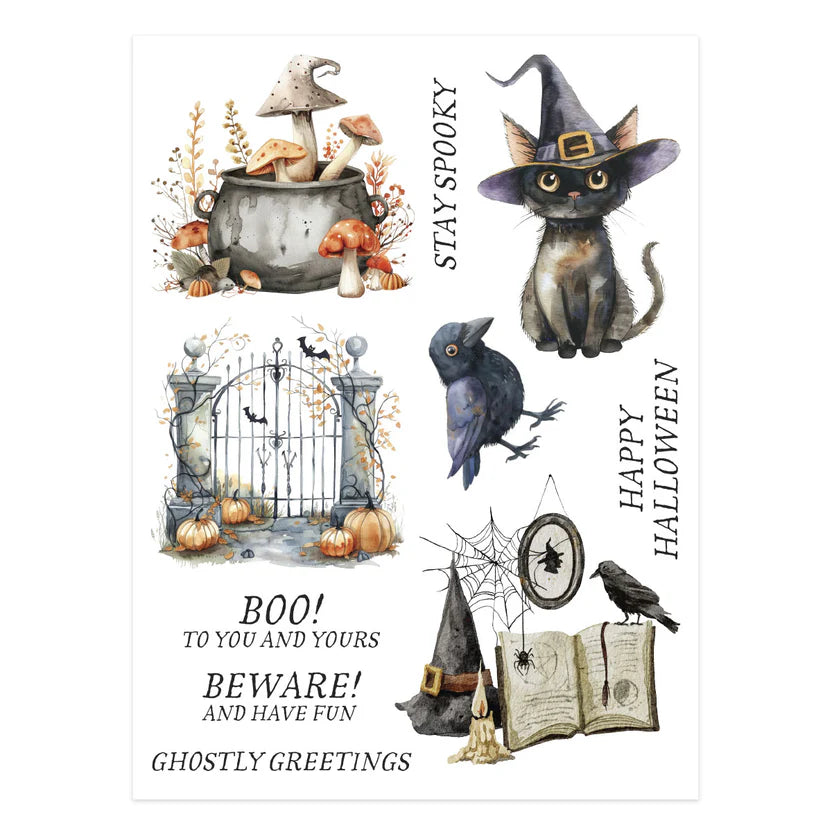 Stay Spooky Rub-on Sheet Set