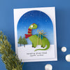 Dino-Sized Holiday Clear Stamp + Die Set | Independent Exclusive