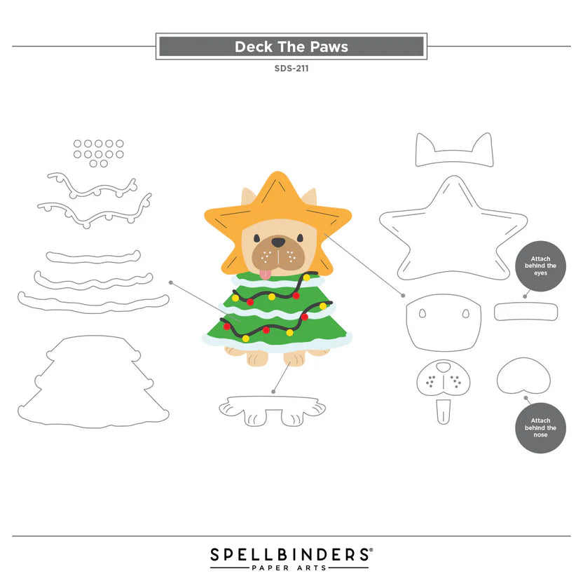 {coming soon!} Deck the Paws Clear Stamp + Die Set | Merry Mischief