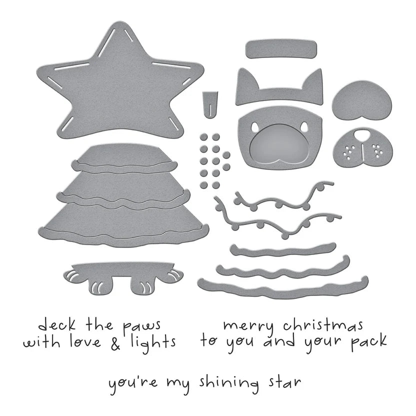{coming soon!} Deck the Paws Clear Stamp + Die Set | Merry Mischief