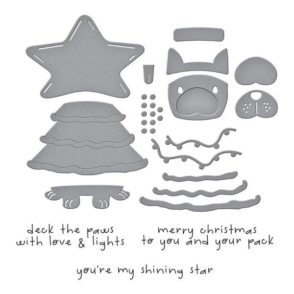 {coming soon!} Deck the Paws Clear Stamp + Die Set | Merry Mischief