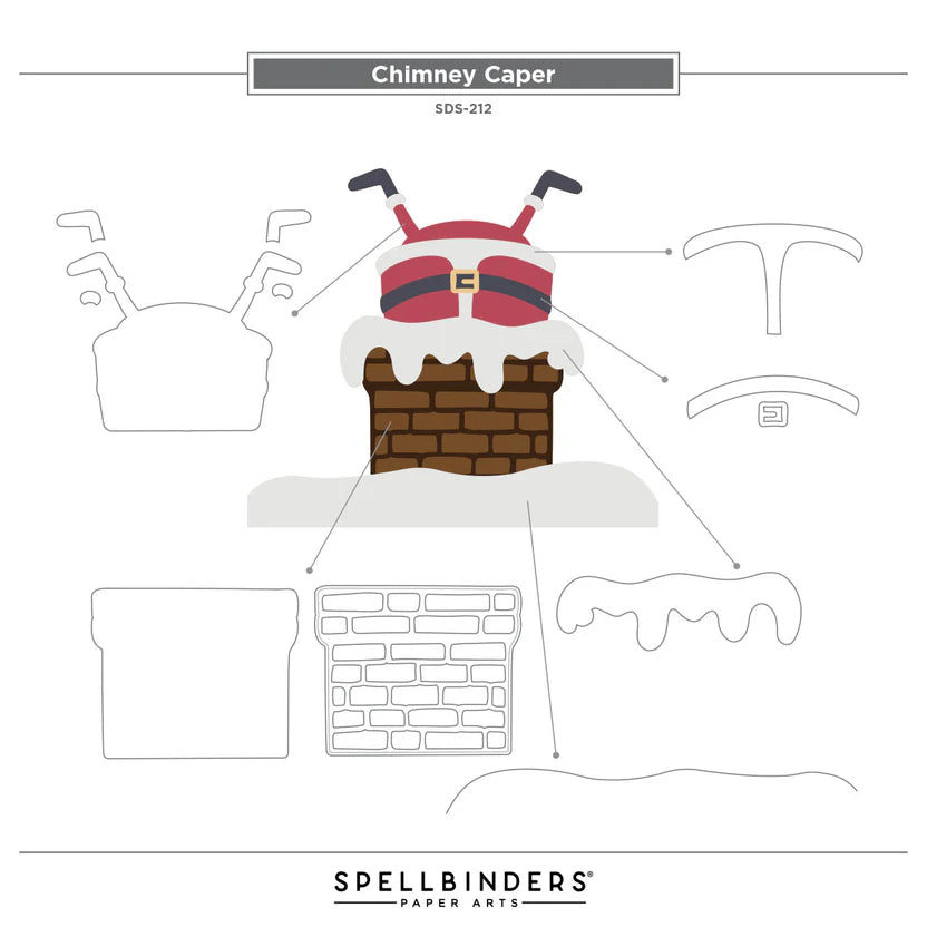 {coming soon!} Chimney Caper Clear Stamp + Die Set | Merry Mischief