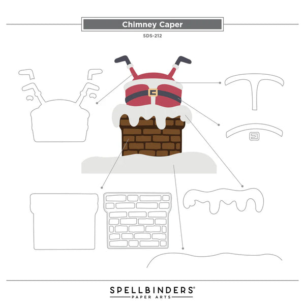 {coming soon!} Chimney Caper Clear Stamp + Die Set | Merry Mischief