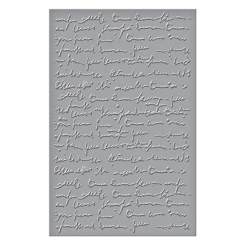 Scribbled Letter Embossing Folder | Dina Wakley