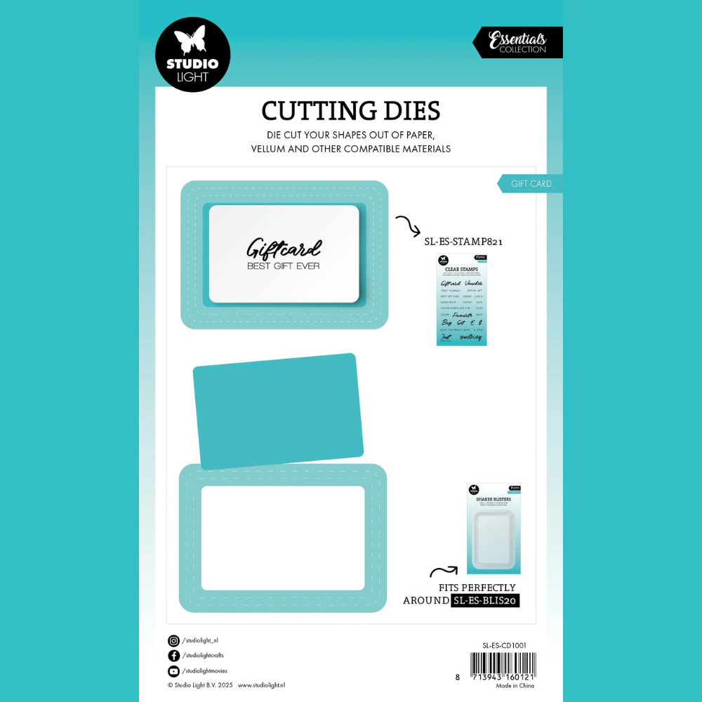 Gift Card Shaker Cutting Die Set