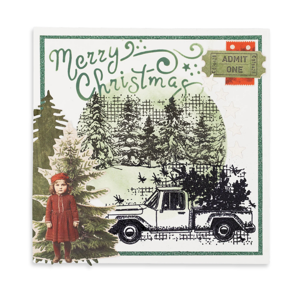 {coming soon!} Winter Forest Clear Stamp Set | Christmas Grunge Collection