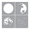 Layered Full Moon Stencil | Celestial Zodiacs