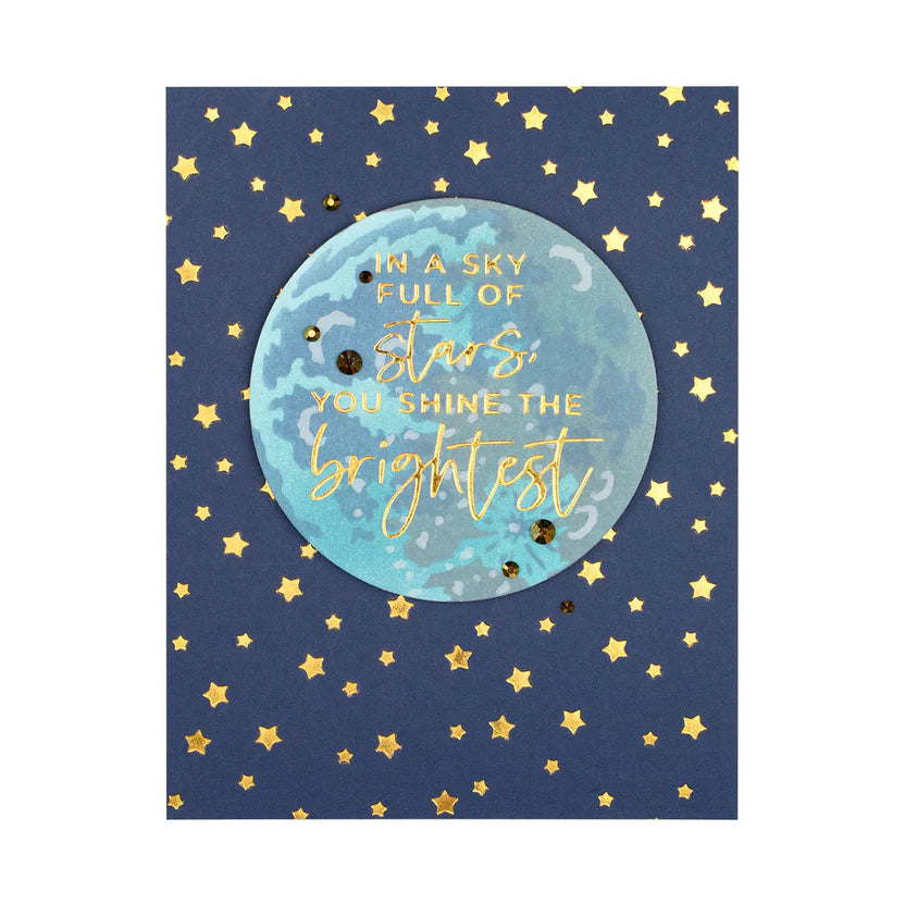 Layered Full Moon Stencil | Celestial Zodiacs
