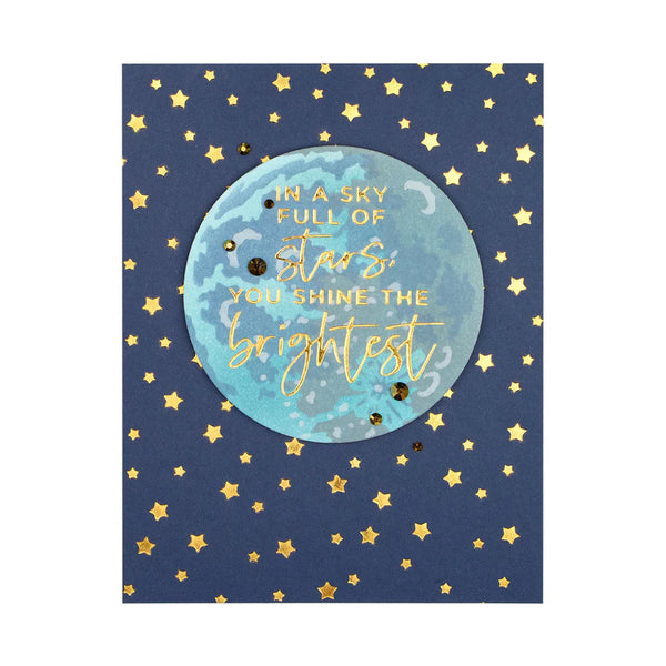 Layered Full Moon Stencil | Celestial Zodiacs