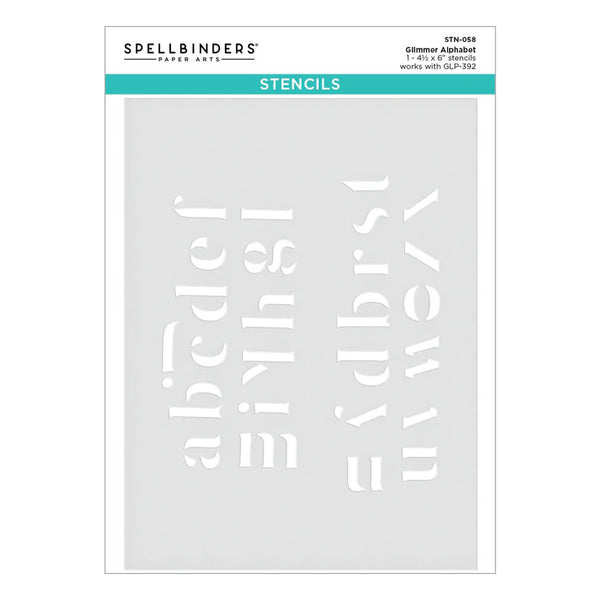 Glimmer Alphabet + Stencil Bundle