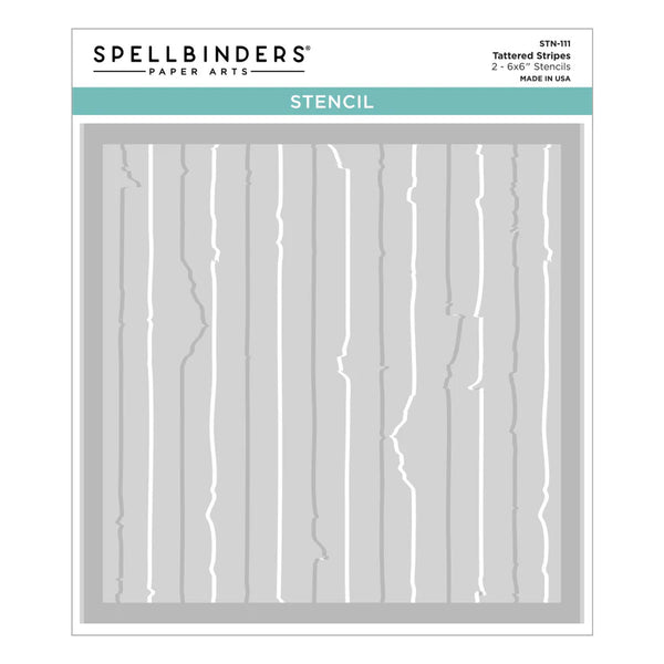 Tattered Stripes 6x6 Layering Stencil | Beautifully Imperfect