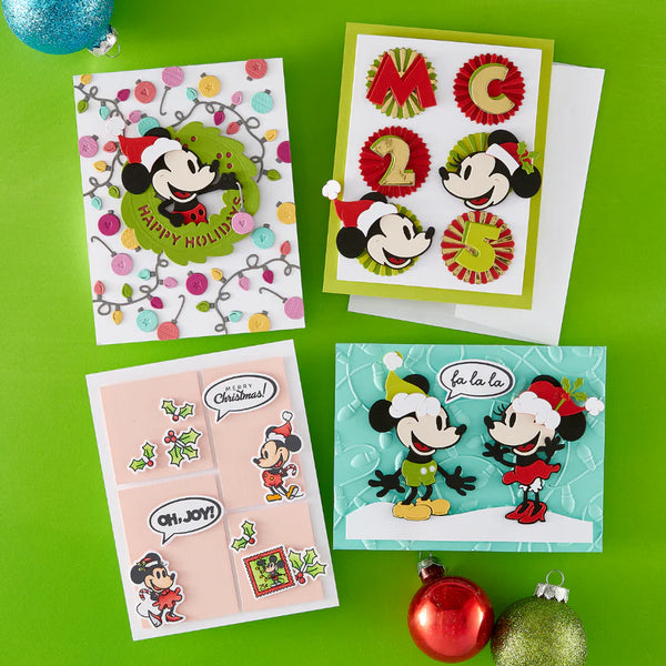 {coming soon!} Classic Mouse Christmas Embellishments Etched Dies | Say Cheese Classic Mouse Christmas Collection