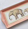Plateau à gâteaux/bijoux de la famille des éléphants