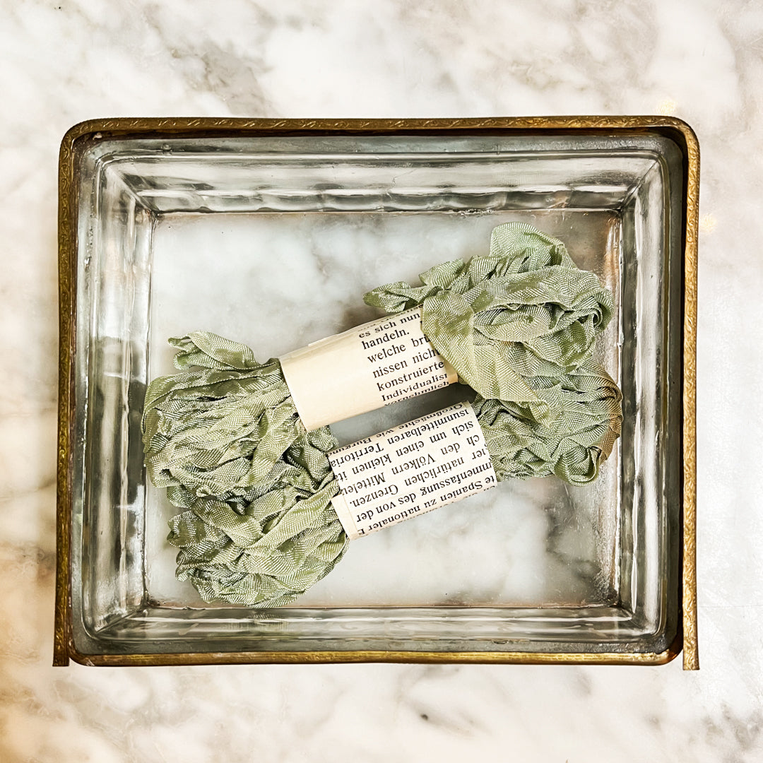 Crinkled Ribbon | Greens & Blues