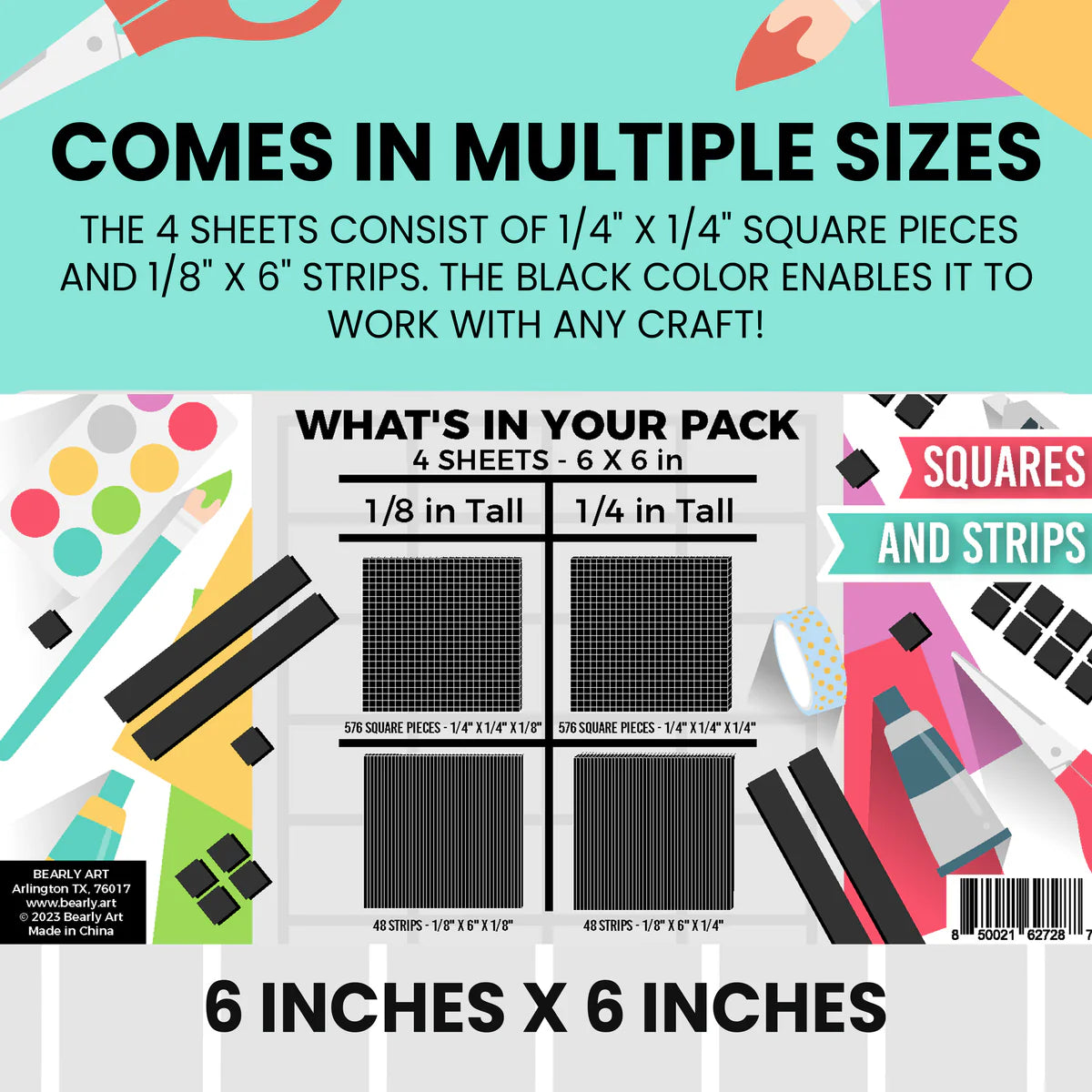 Extra Tall Foam Tape | Bearly Art Cubies Starter Pack