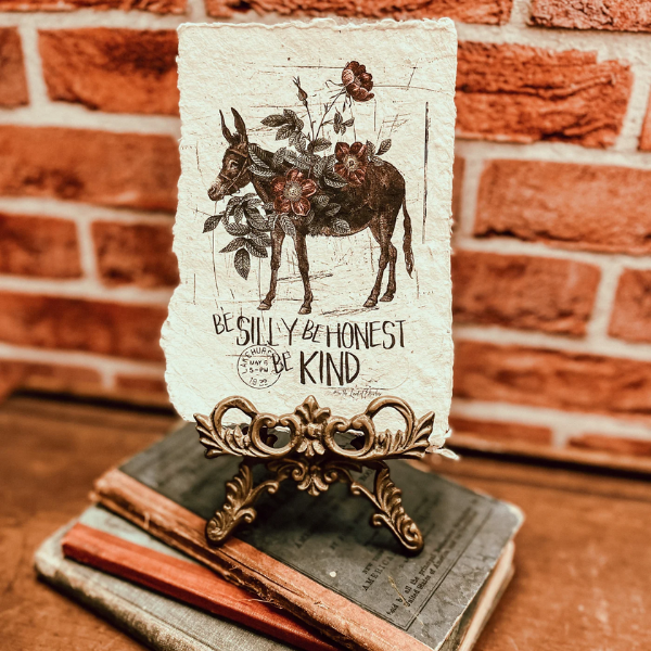 Mini Art Print on Handmade Paper {multiple designs}