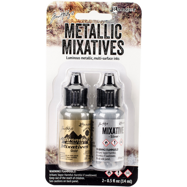 Gold & Silver Metallic Mixatives | Tim Holtz Distress