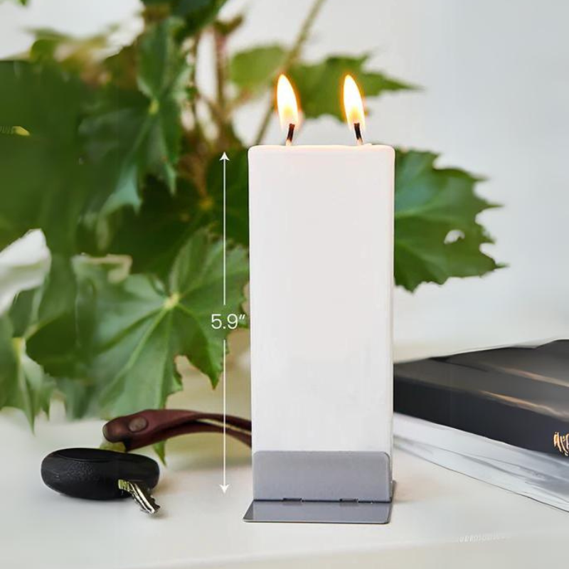 Flat 2-Wick Dripless Art Candles {clearance}