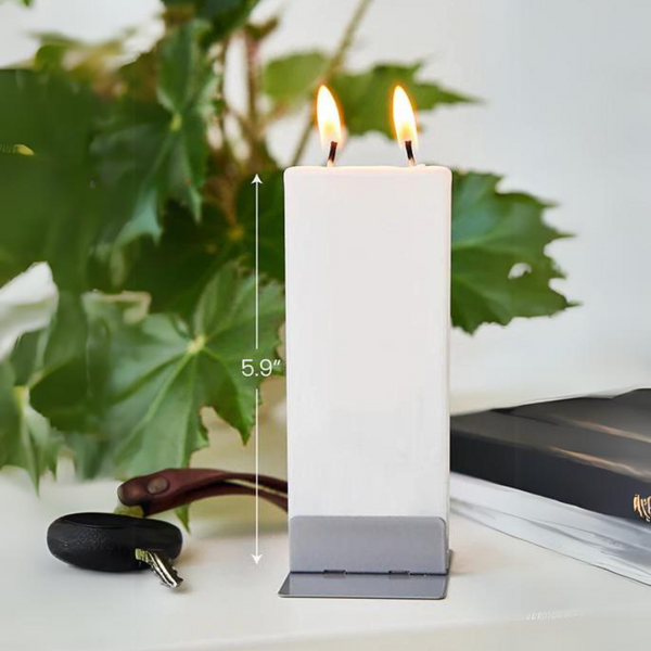 Flat 2-Wick Dripless Art Candles {clearance}