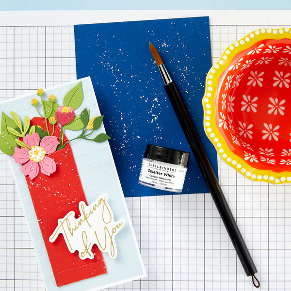 Splatter White Opaque Watercolor