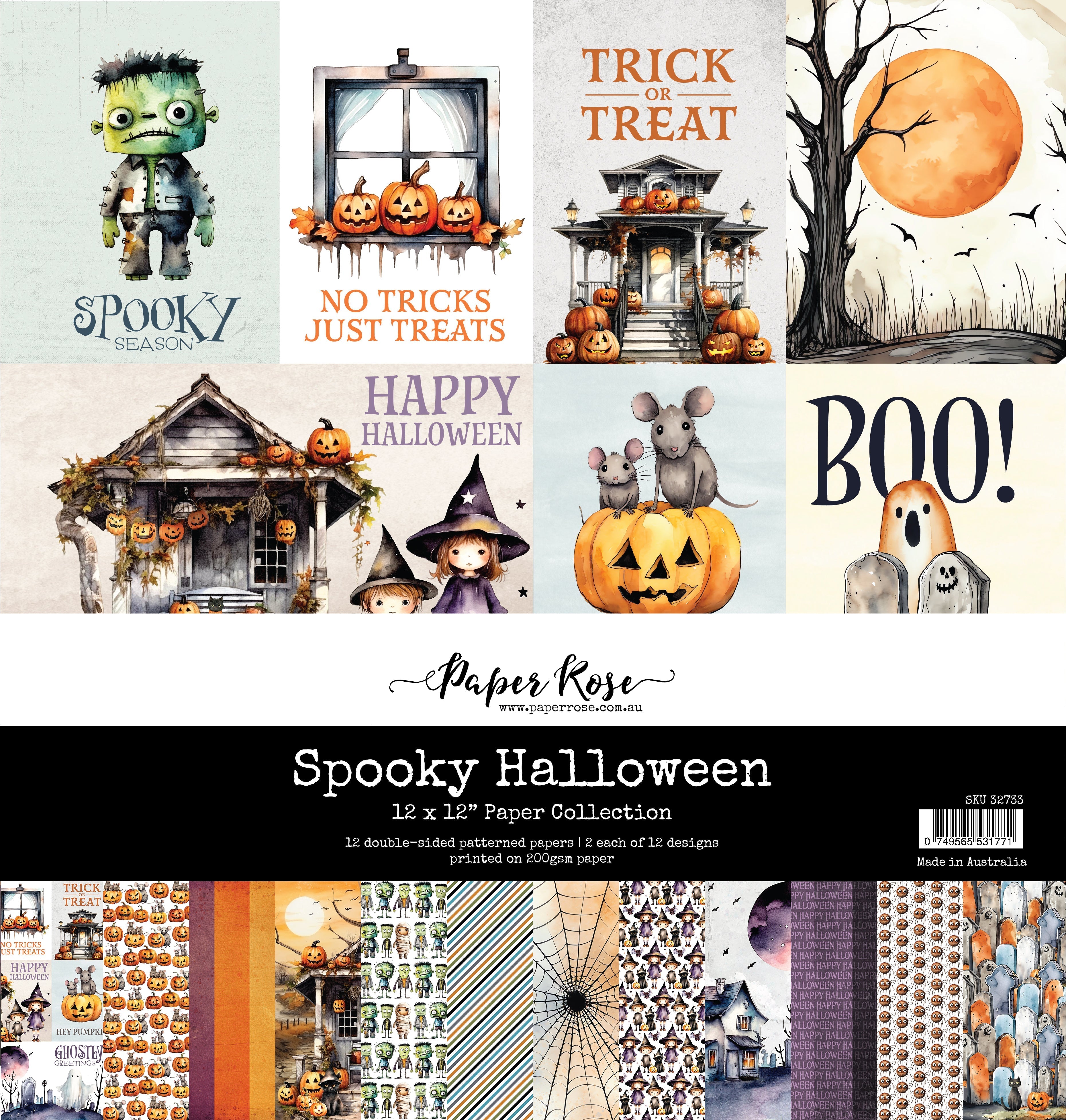 Spooky Halloween 12x12 Paper Collection