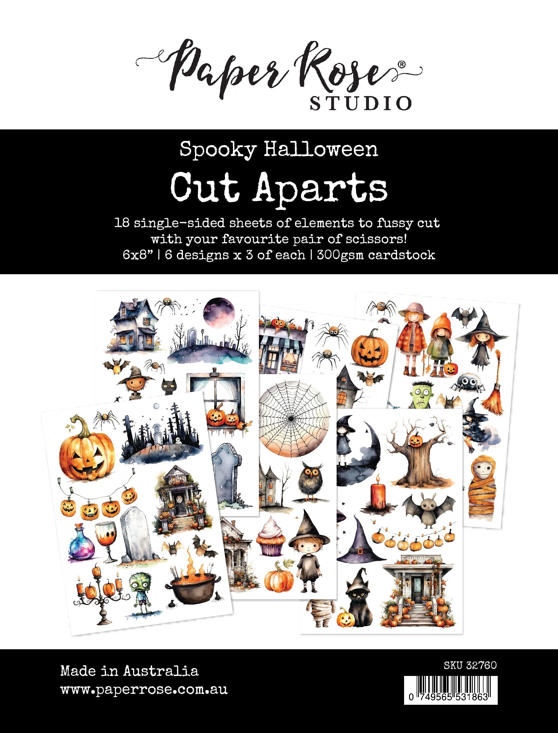Spooky Halloween Cut Aparts Paper Pack