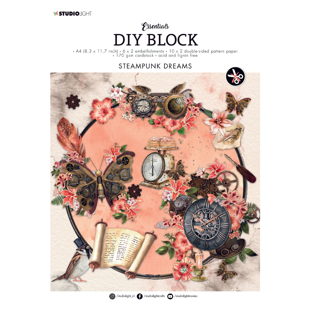 Steampunk Dreams Essentials DIY Block {No. 37}